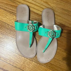 Lilly Pulitzer Green Sandals
